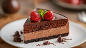 Serving - Ultimate Triple Chocolate Mousse Cake Recipe - 101 Guide