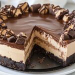 Step by Step Recipe Guide - how to make Chocolate Peanut Butter Cheesecake